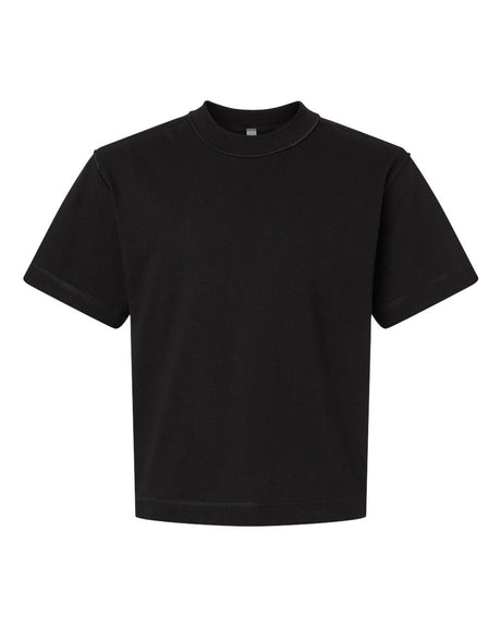 American Apparel Unisex Heavyweight Cotton Boxy Tee. 13ML0 - Black