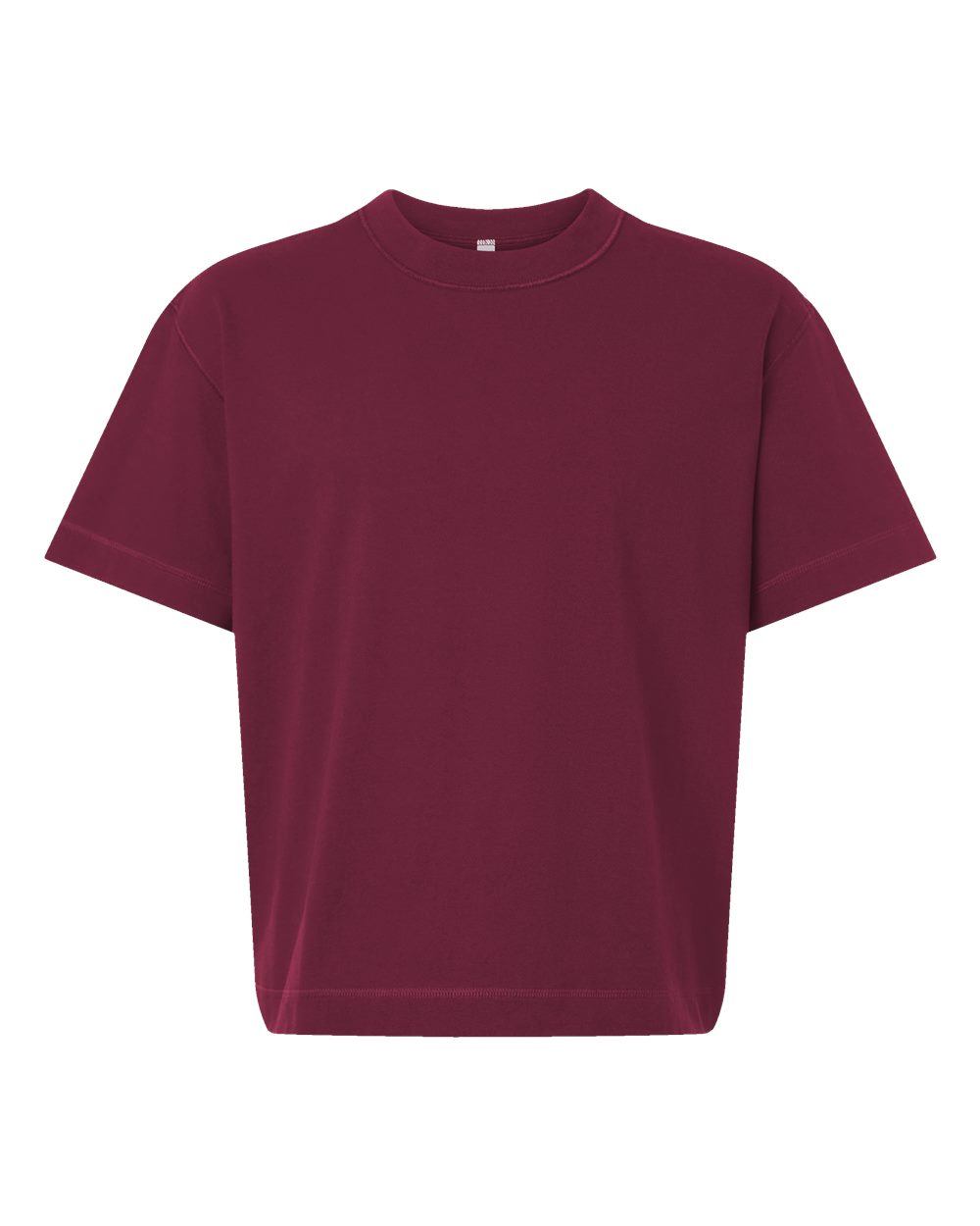 American Apparel Unisex Heavyweight Cotton Boxy Tee. 13ML0 - Burgundy