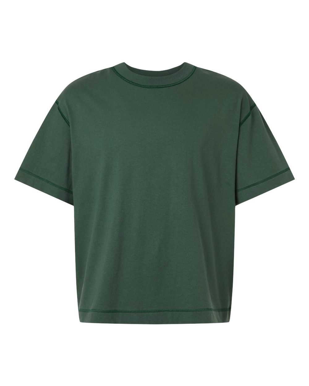 American Apparel Unisex Heavyweight Cotton Boxy Tee. 13ML0 - Pine