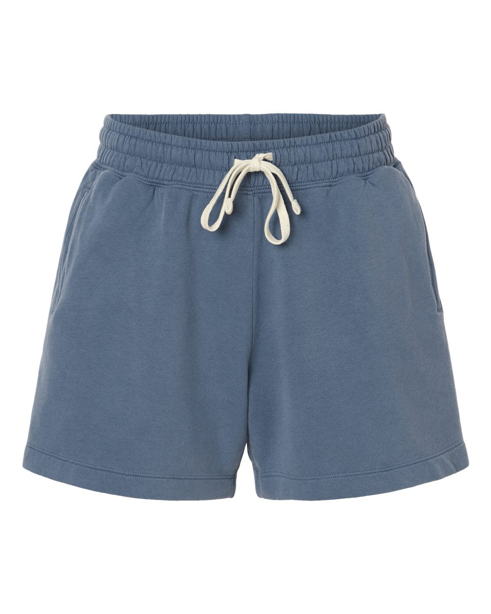 Comfort Colors Women’s Garment-Dyed Lightweight Sweat Shorts. 1468L - Blue Jean