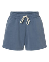 Comfort Colors Women’s Garment-Dyed Lightweight Sweat Shorts. 1468L - Blue Jean