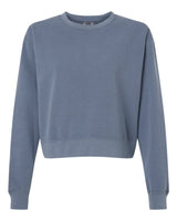 Comfort Colors Women's Garment-Dyed Mid-Length Crewneck Sweatshirt. 1566L - Blue Jean