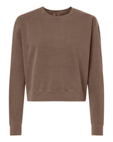 Comfort Colors Women's Garment-Dyed Mid-Length Crewneck Sweatshirt. 1566L - Espresso