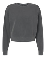 Comfort Colors Women's Garment-Dyed Mid-Length Crewneck Sweatshirt. 1566L - Pepper