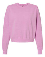 Comfort Colors Women's Garment-Dyed Mid-Length Crewneck Sweatshirt. 1566L - Rose Quartz