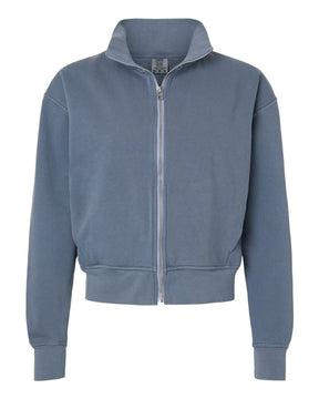 Comfort Colors Women's Garment-Dyed Full-Zip Jacket. 1570L - Blue Jean
