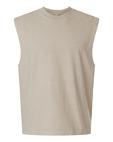 American Apparel Unisex Heavyweight Cotton Garment-Dyed Boxy Muscle Tee. 207GD - Faded Bone