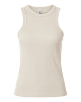 American Apparel Women's Baby Rib Fitted Tank. BR2101 - Bone