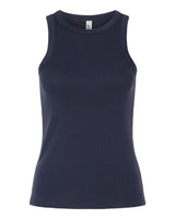 American Apparel Women's Baby Rib Fitted Tank. BR2101 - Navy