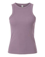 American Apparel Women's Baby Rib Fitted Tank. BR2101 - Smokey Violet