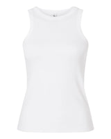 American Apparel Women's Baby Rib Fitted Tank. BR2101 - White