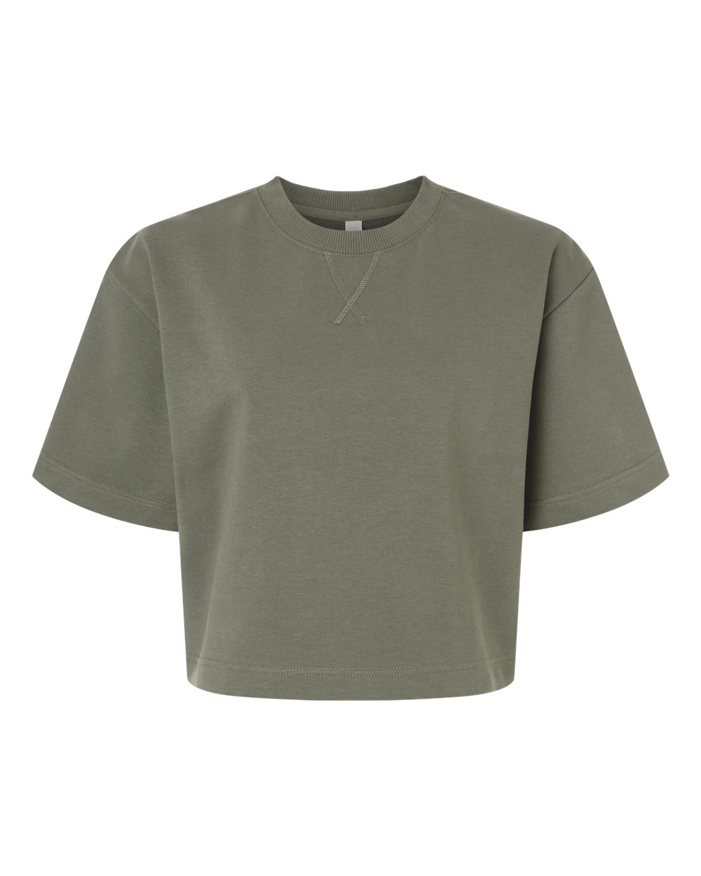 American Apparel Women's French Terry Mid-Length Boxy Top. FTCB0 - Lieutenant
