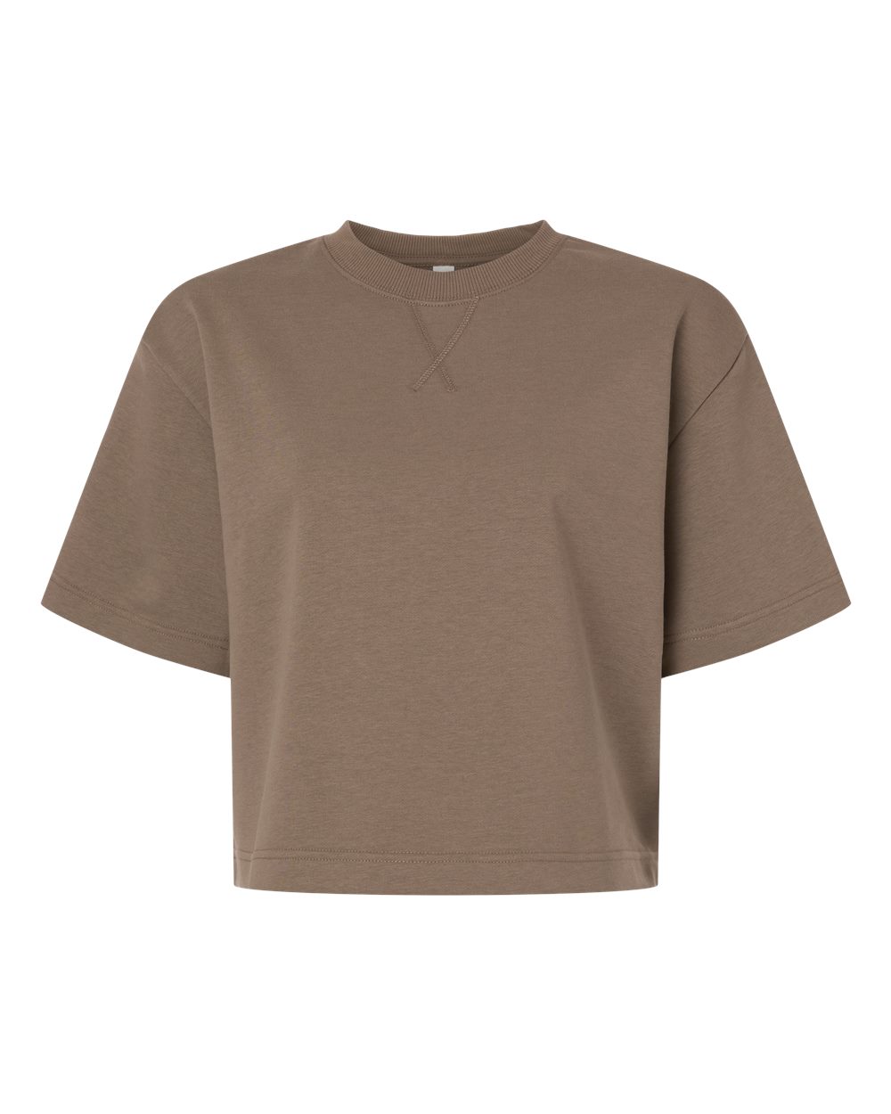 American Apparel Women's French Terry Mid-Length Boxy Top. FTCB0 - Savana