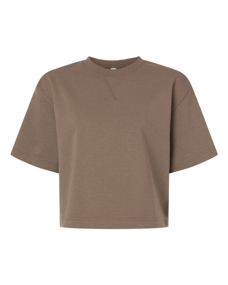 American Apparel Women's French Terry Mid-Length Boxy Top. FTCB0 - Savana