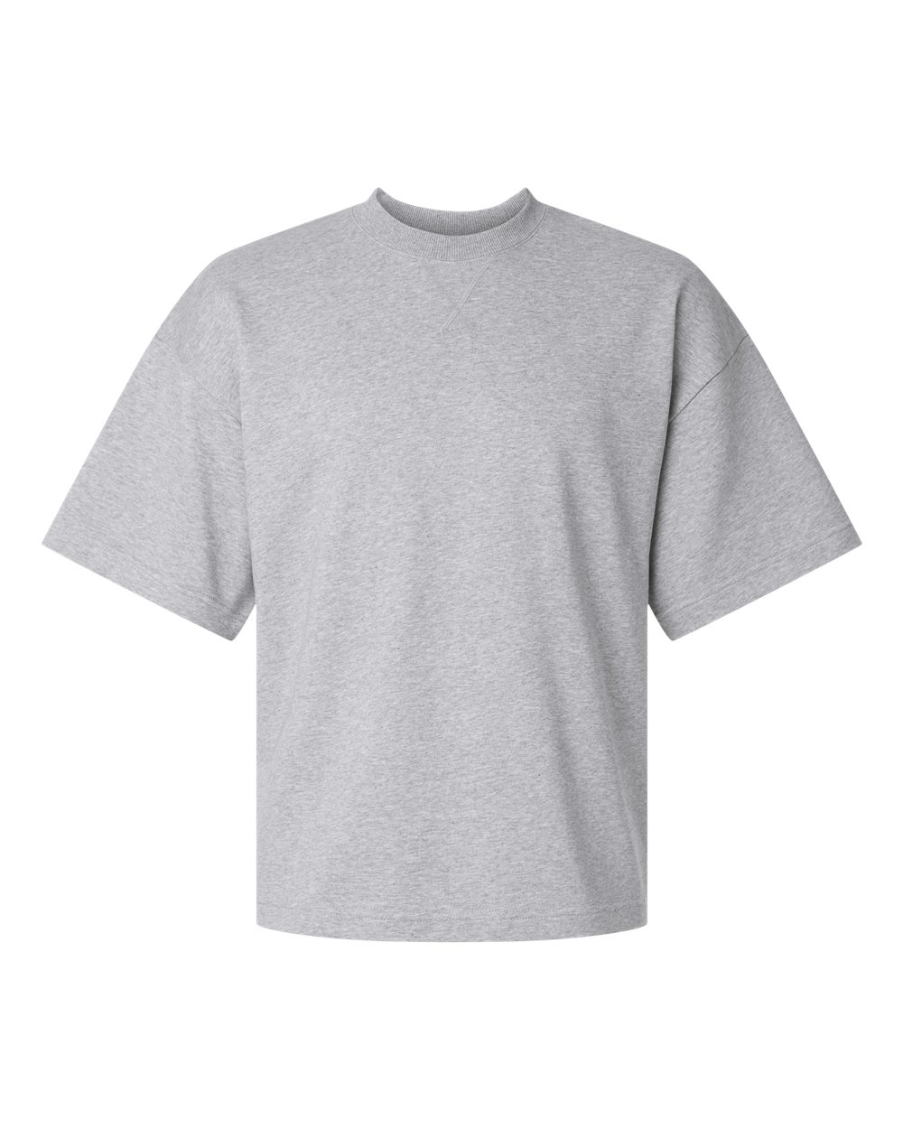 American Apparel Unisex French Terry Oversized Boxy Top. FTEX00 - Heather Grey