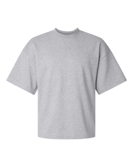 American Apparel Unisex French Terry Oversized Boxy Top. FTEX00 - Heather Grey