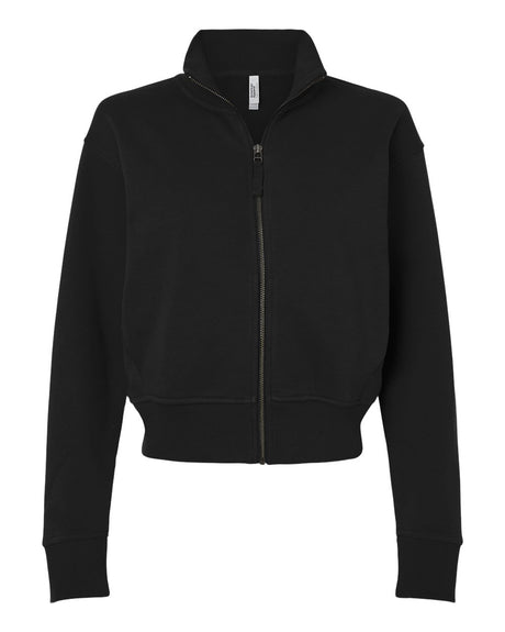 American Apparel Women's French Terry Full-Zip Jacket. FTJ00 - Black