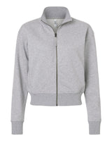 American Apparel Women's French Terry Full-Zip Jacket. FTJ00 - Heather Grey