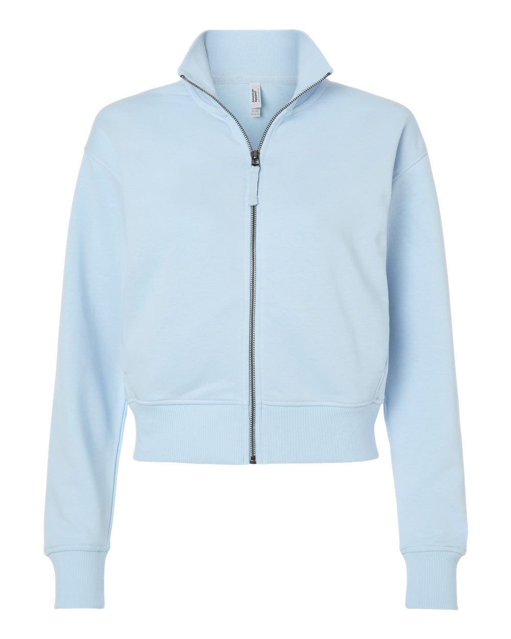 American Apparel Women's French Terry Full-Zip Jacket. FTJ00 - Powder Blue