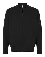 American Apparel Unisex French Terry Bomber Jacket. FTJ77 - Black