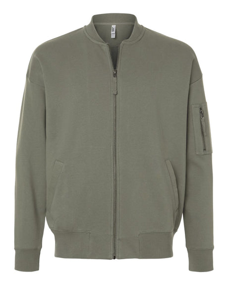 American Apparel Unisex French Terry Bomber Jacket. FTJ77 - Lieutenant
