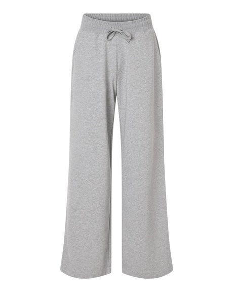 American Apparel Women's French Terry Wide Leg Pants. FTP00 - Heather Grey