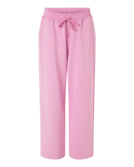 American Apparel Women's French Terry Wide Leg Pants. FTP00 - Powder Pink