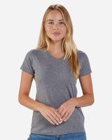 Boxercraft Women's V-Neck T-Shirt. BW2201 - Granite