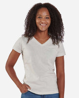 Boxercraft Women's V-Neck T-Shirt. BW2201 - Natural Heather