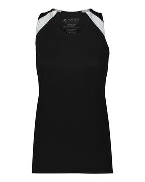 Augusta Sportswear Women's Overspeed Track Jersey. 348 - Black/ White