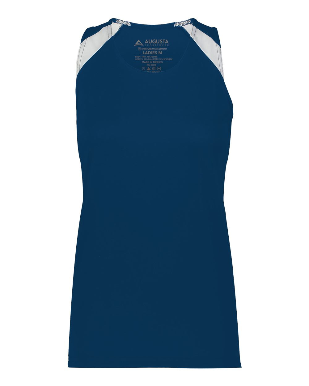 Augusta Sportswear Women's Overspeed Track Jersey. 348 - Navy/ White