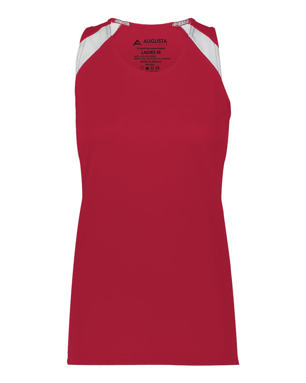 Augusta Sportswear Women's Overspeed Track Jersey. 348 - Scarlet/ White