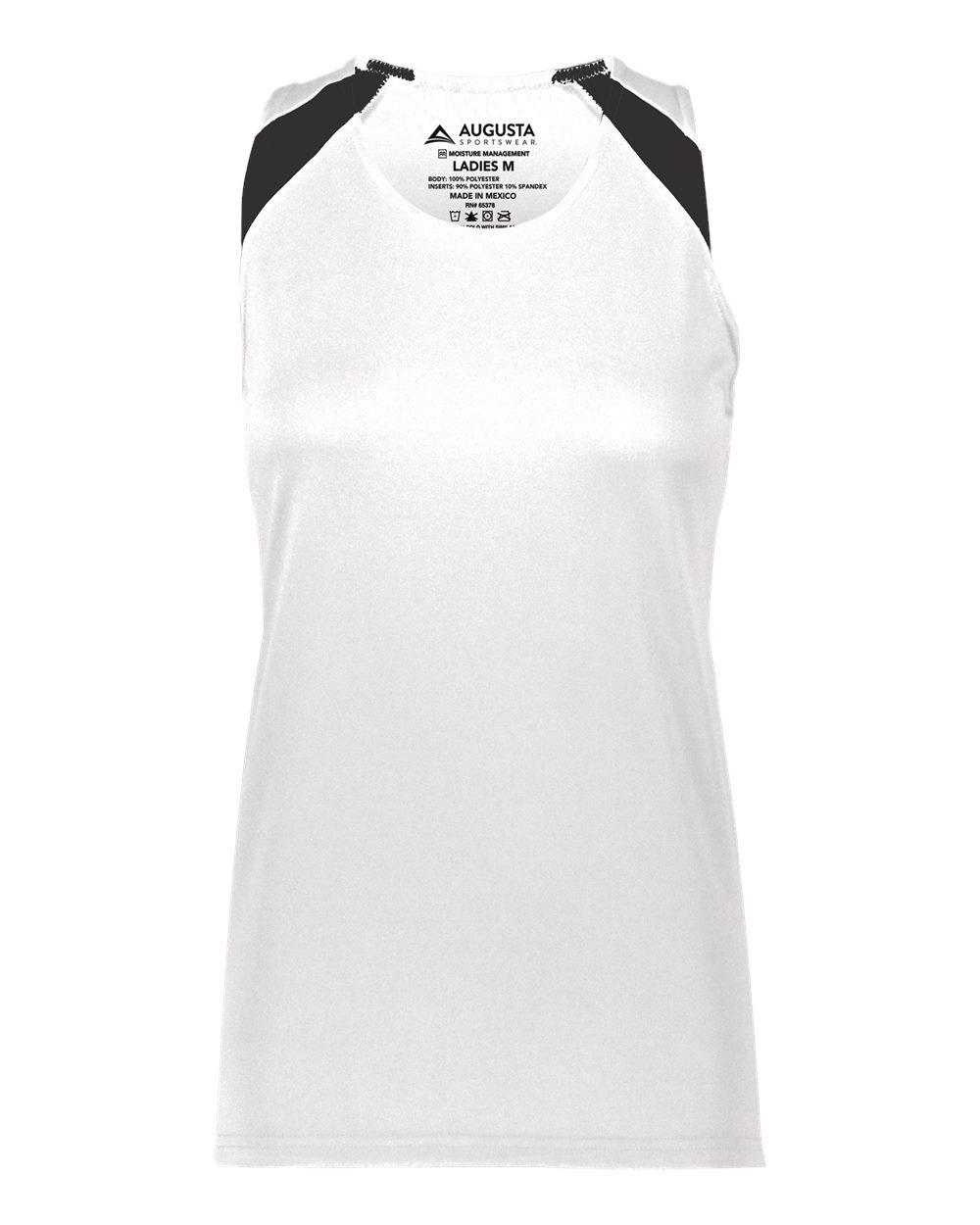 Augusta Sportswear Women's Overspeed Track Jersey. 348 - White/ Black