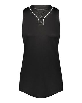 Augusta Sportswear Women's Cutter Jersey. 6913 - Black/ White