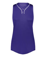 Augusta Sportswear Women's Cutter Jersey. 6913 - Purple/ White