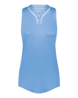 Augusta Sportswear Girls' Cutter Jersey. 6914 - Columbia Blue/ White