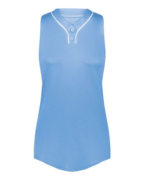 Augusta Sportswear Girls' Cutter Jersey. 6914 - Columbia Blue/ White