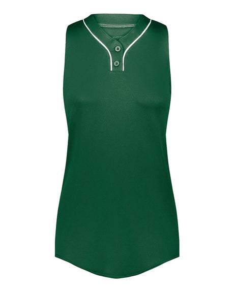 Augusta Sportswear Girls' Cutter Jersey. 6914 - Dark Green/ White