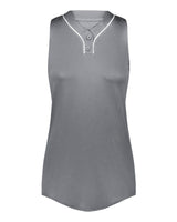 Augusta Sportswear Girls' Cutter Jersey. 6914 - Graphite/ White