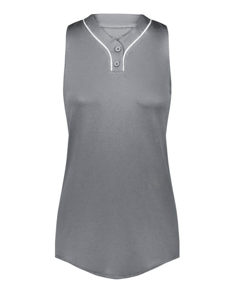 Augusta Sportswear Girls' Cutter Jersey. 6914 - Graphite/ White