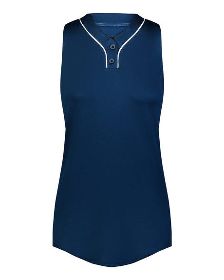 Augusta Sportswear Girls' Cutter Jersey. 6914 - Navy/ White