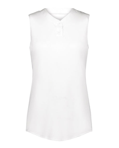 Augusta Sportswear Girls' Cutter Jersey. 6914 - White