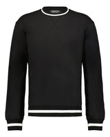 Holloway Unisex Heritage Prep Crewneck Sweatshirt. 223527 - Black/ Vanilla