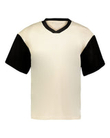 Holloway Unisex Prep Street Fan Jersey. 226120 - Alabaster/ Black