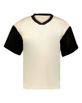 Holloway Unisex Prep Street Fan Jersey. 226120 - Alabaster/ Black
