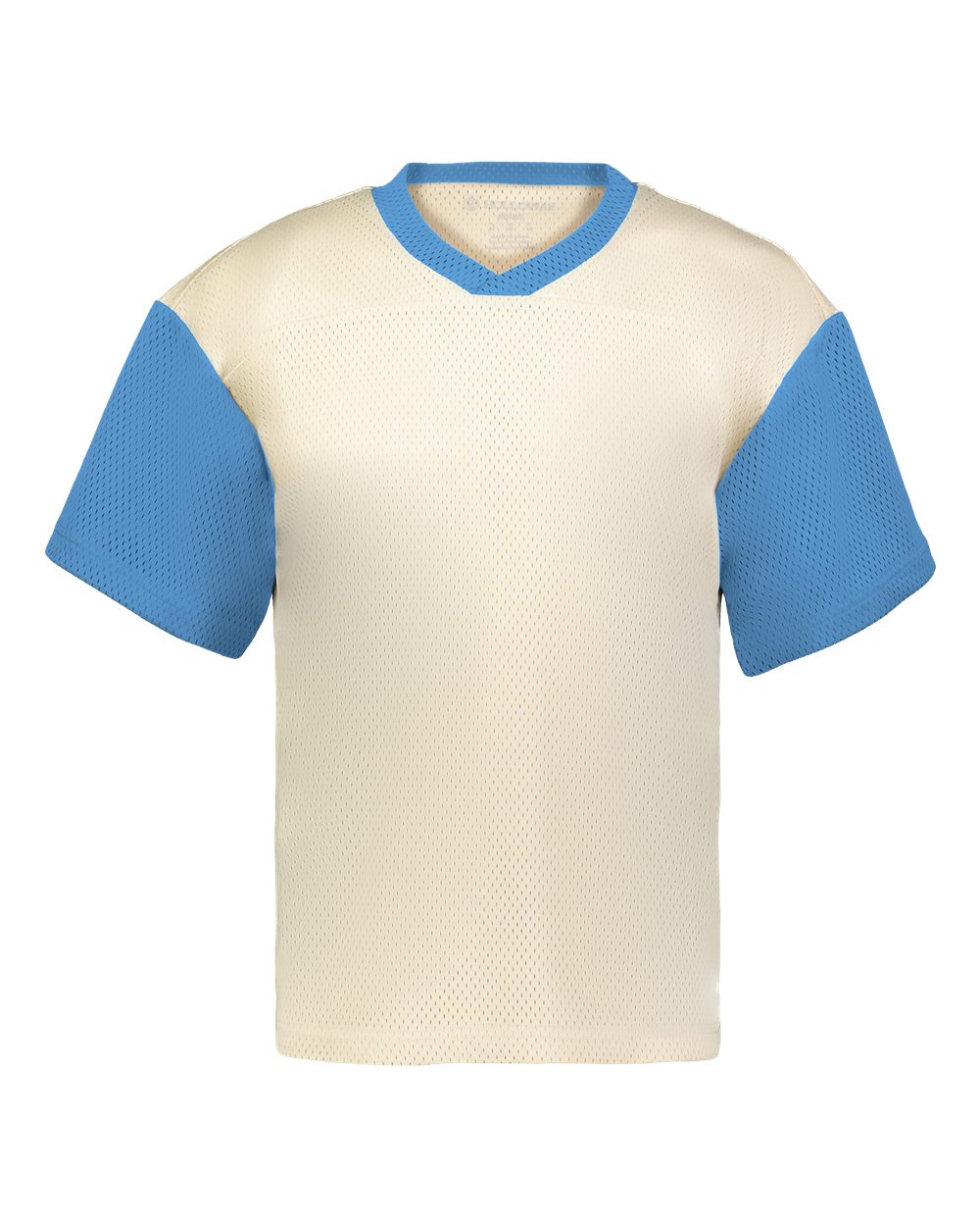 Holloway Unisex Prep Street Fan Jersey. 226120 - Alabaster/ Columbia Blue