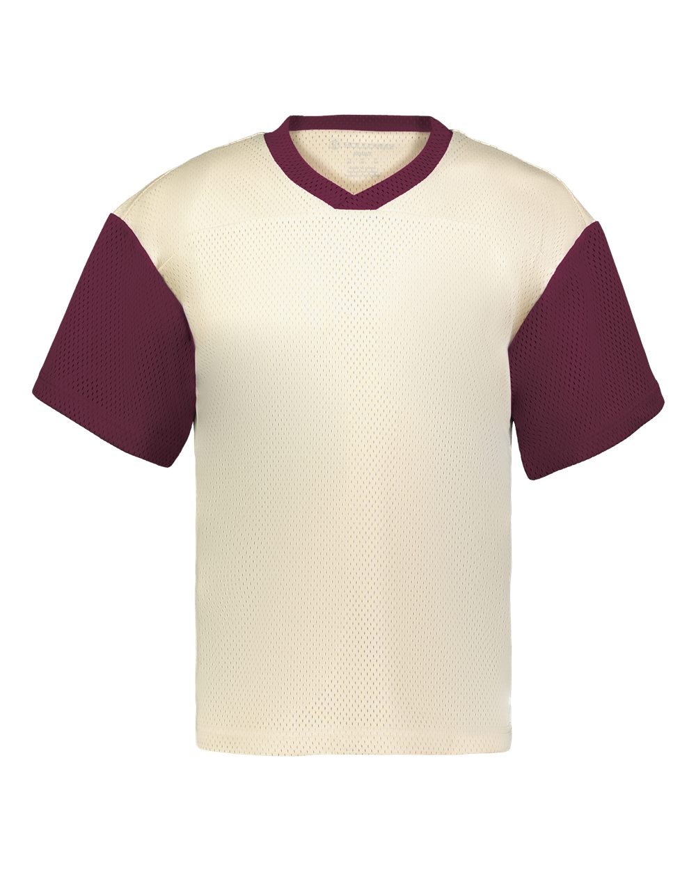 Holloway Unisex Prep Street Fan Jersey. 226120 - Alabaster/ Maroon