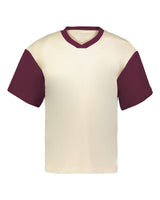 Holloway Unisex Prep Street Fan Jersey. 226120 - Alabaster/ Maroon