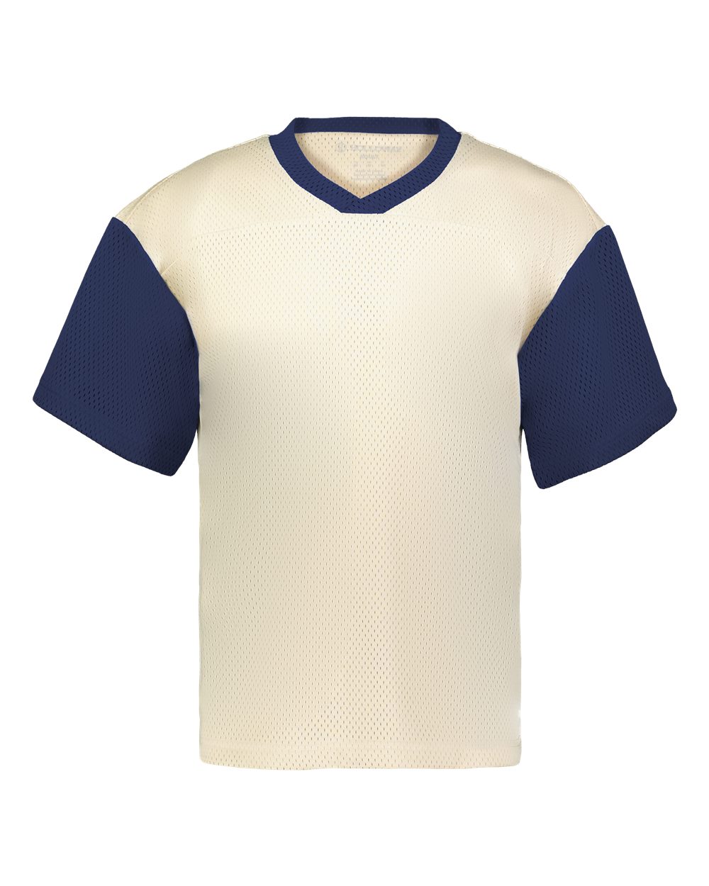 Holloway Unisex Prep Street Fan Jersey. 226120 - Alabaster/ Navy