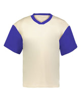 Holloway Unisex Prep Street Fan Jersey. 226120 - Alabaster/ Purple
